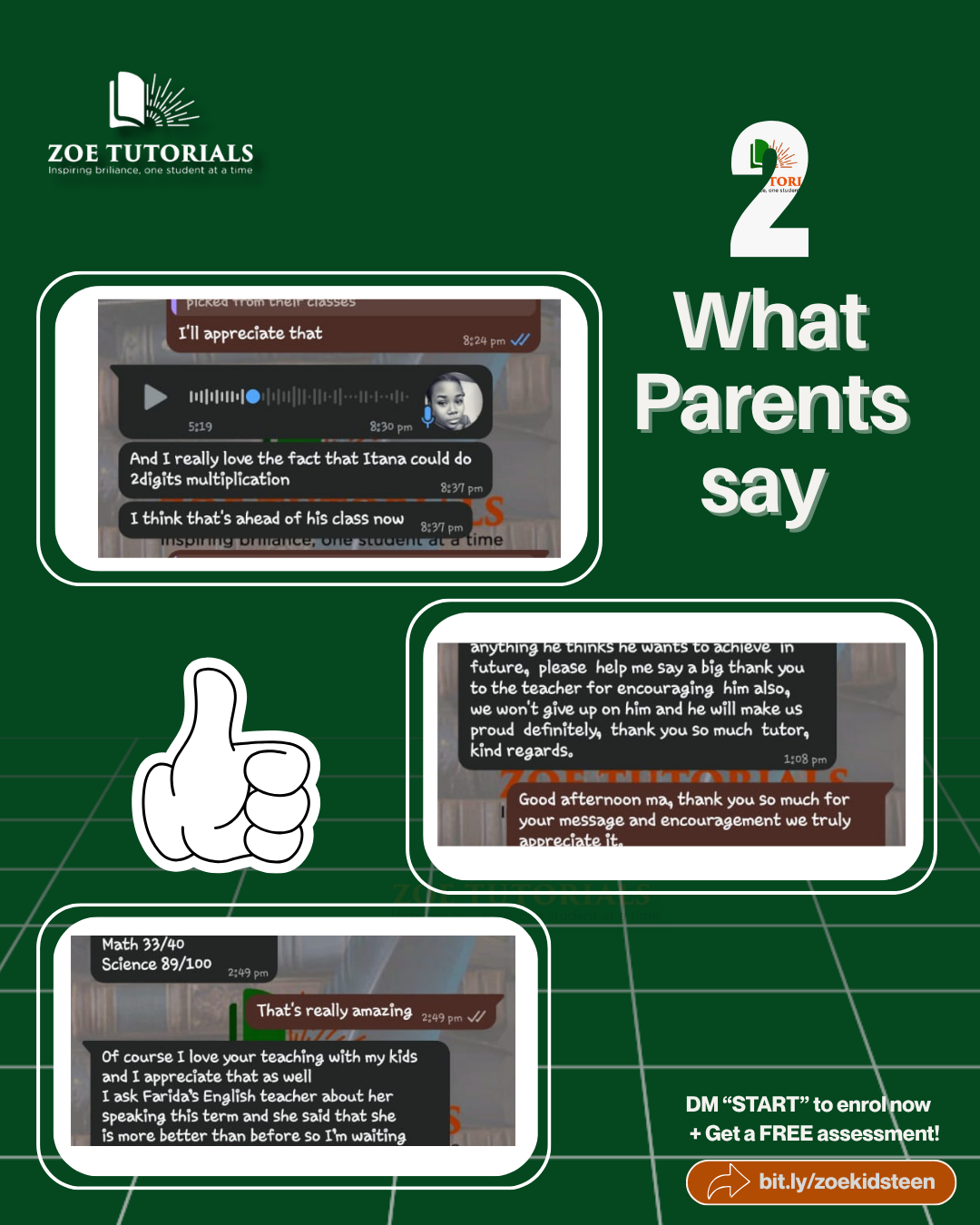 Parent testimonial 2
